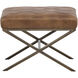 Wisconsin 18.5 inch Tobacco Tan Stool